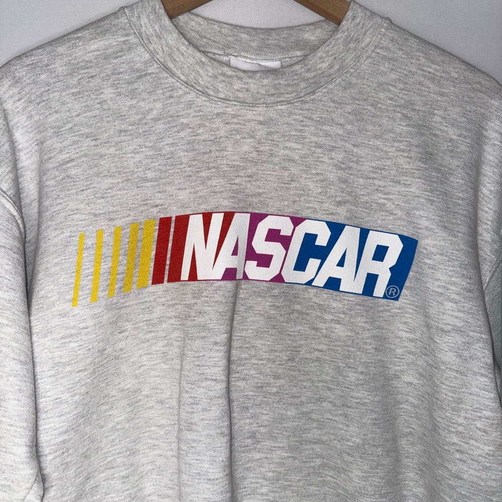 Nascar Gray Crewneck Sweater‎ - Picture 4 of 5